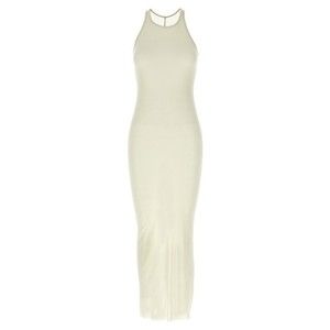 Rick Owens Ribbed Viscose And Silk Blend Maxi Dress - NWT
